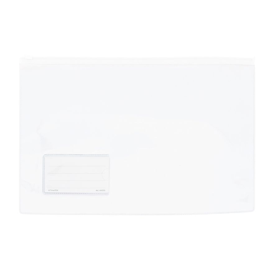 Set Utensilien-Taschen A4 transparent, 5 Stück