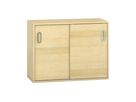 Pureo Portfolioschrank mit Schiebetüren, Furnier
mit 1 Mittelwand und 2 Einlegeböden
B 100 x H 75 x T 42 cm
