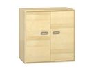 Pureo Doppeltürenschrank Furnier, B 100 x H 100 x T 60 cm