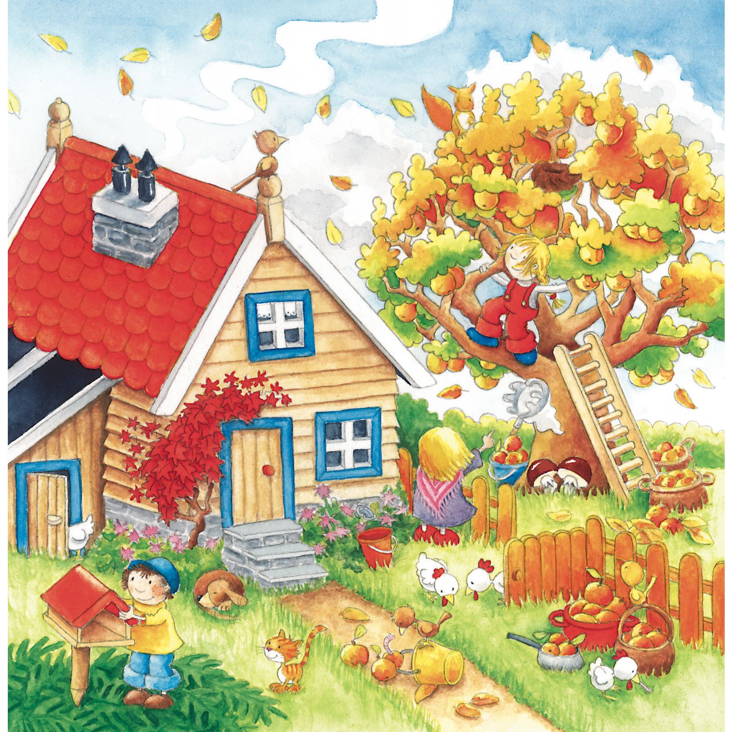 Schichtenpuzzle Jahreszeiten, 54 Teile