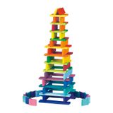 101.119.400 - Bauklötze Regenbogen, grosses Set 64 Teile