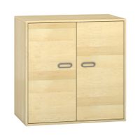 Pureo Doppeltürenschrank Furnier, B 100 x H 100 x T 60 cm