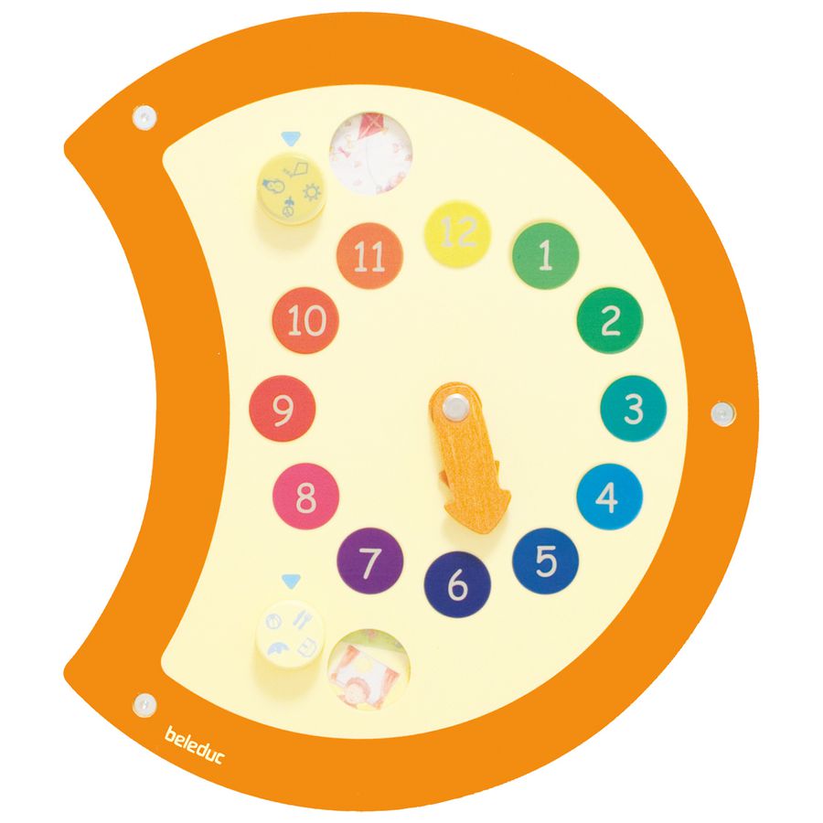 Wandspielobjekt Raupe Uhr