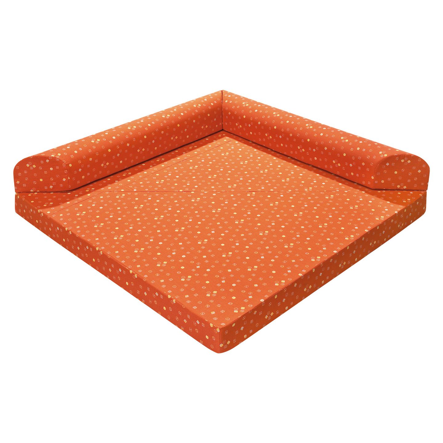 Dreieck-Klappmatte mit Kunstlederbezug, B 180 x H 20/40 x T 180 cm