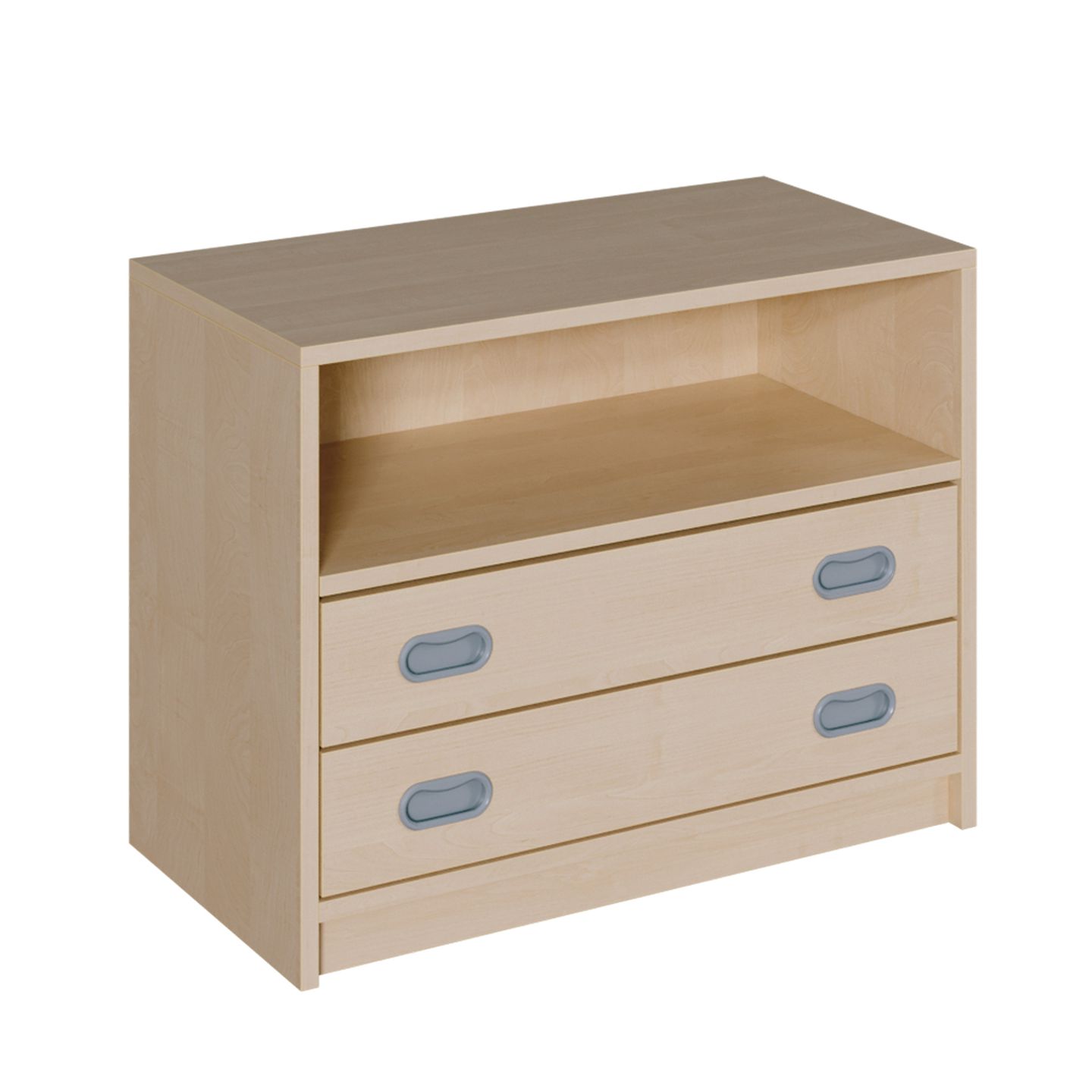 Schrank mit 2 Schubladen, oben ein Fach, B 78 x H 60 x T 40 cm
