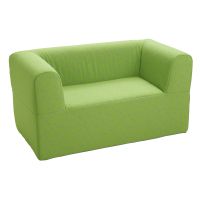 Kindergarten-Sofa 2-Sitzer mit Kunstlederbezug, Sitzhöhe 30 cm