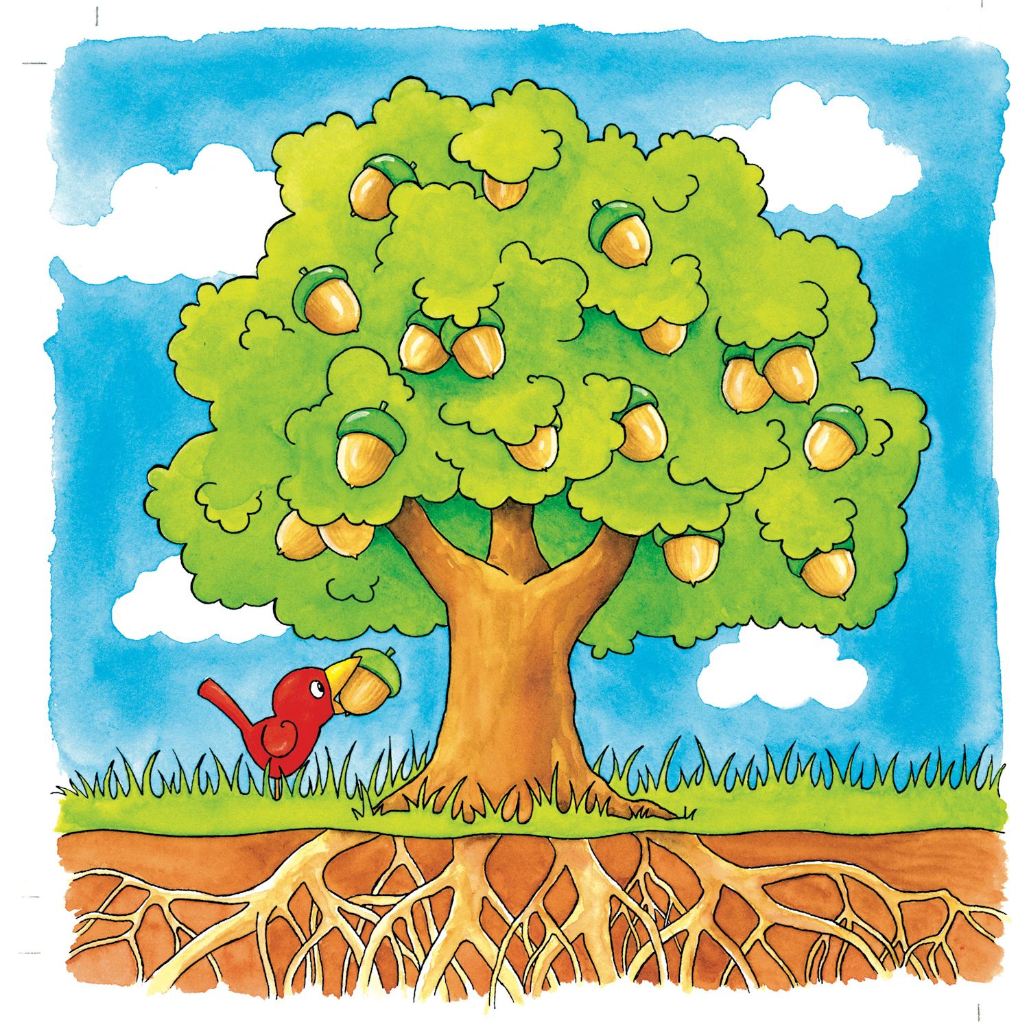 Schichtenpuzzle Baum, 44 Teile