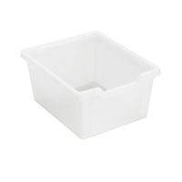 Kunststoffbox transparent, B 26 x H 15 x T 31,2 cm