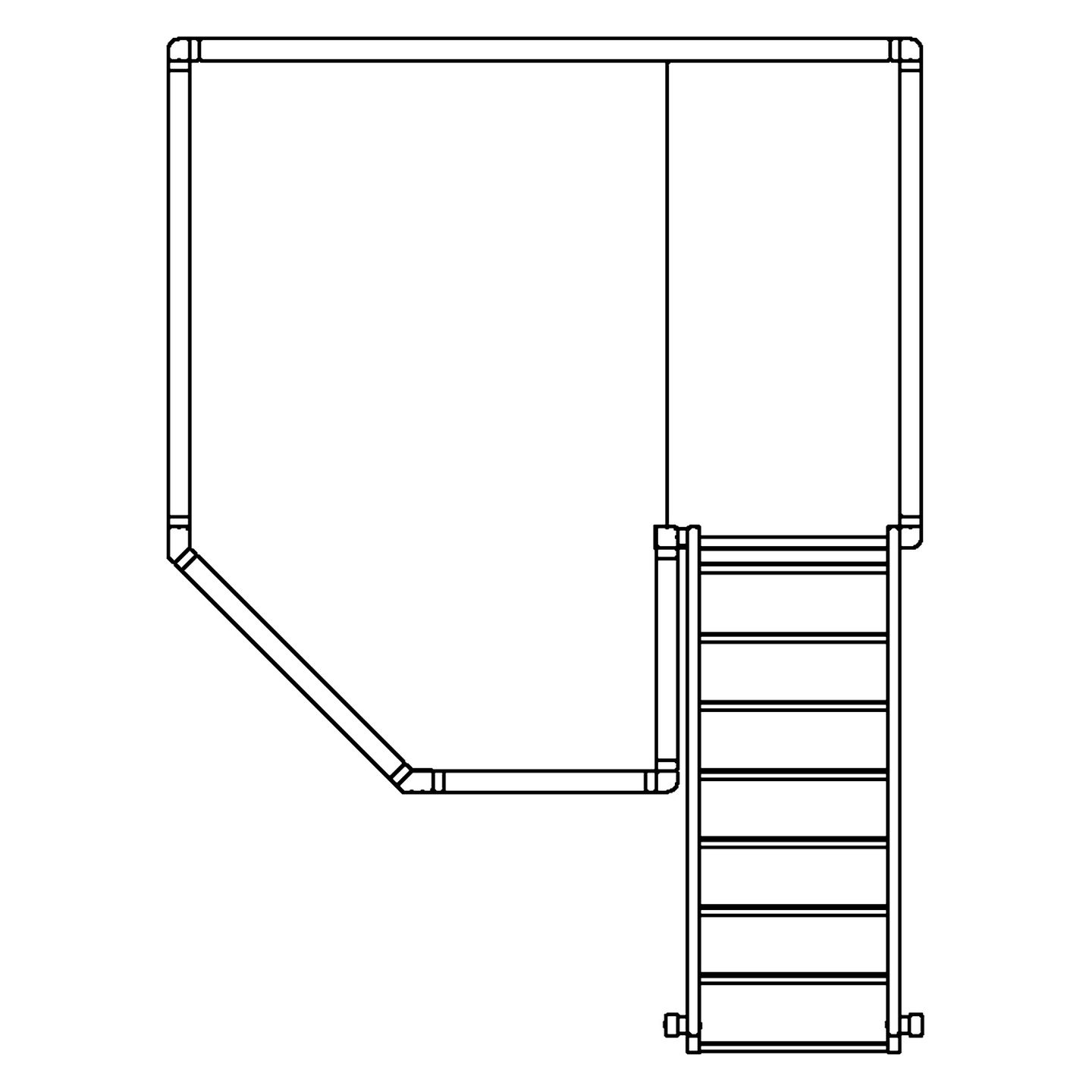 Haus Dachgarten gemino, Treppe rechts