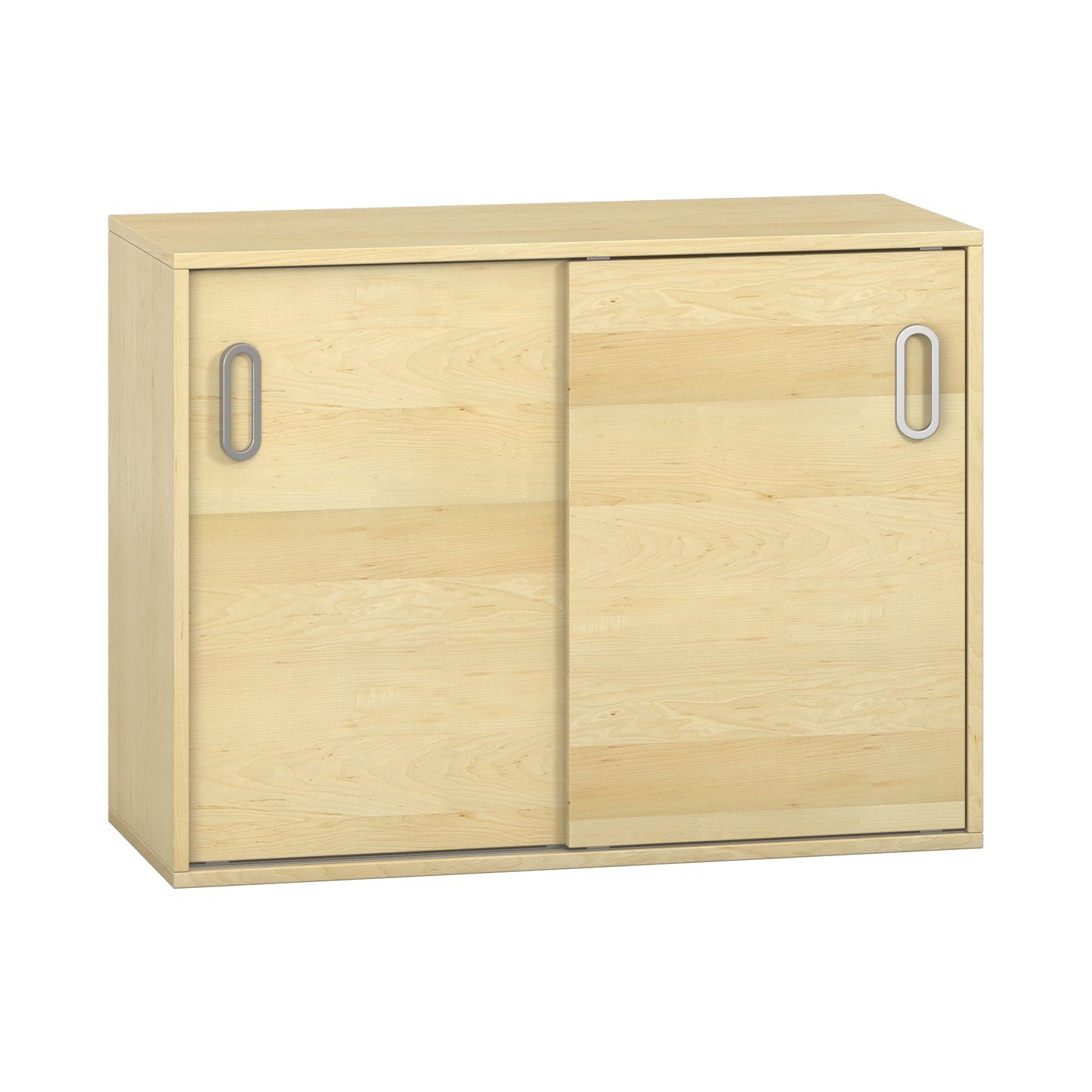 Pureo Portfolioschrank mit Schiebetüren, Furnier
mit 1 Mittelwand und 2 Einlegeböden
B 100 x H 75 x T 42 cm