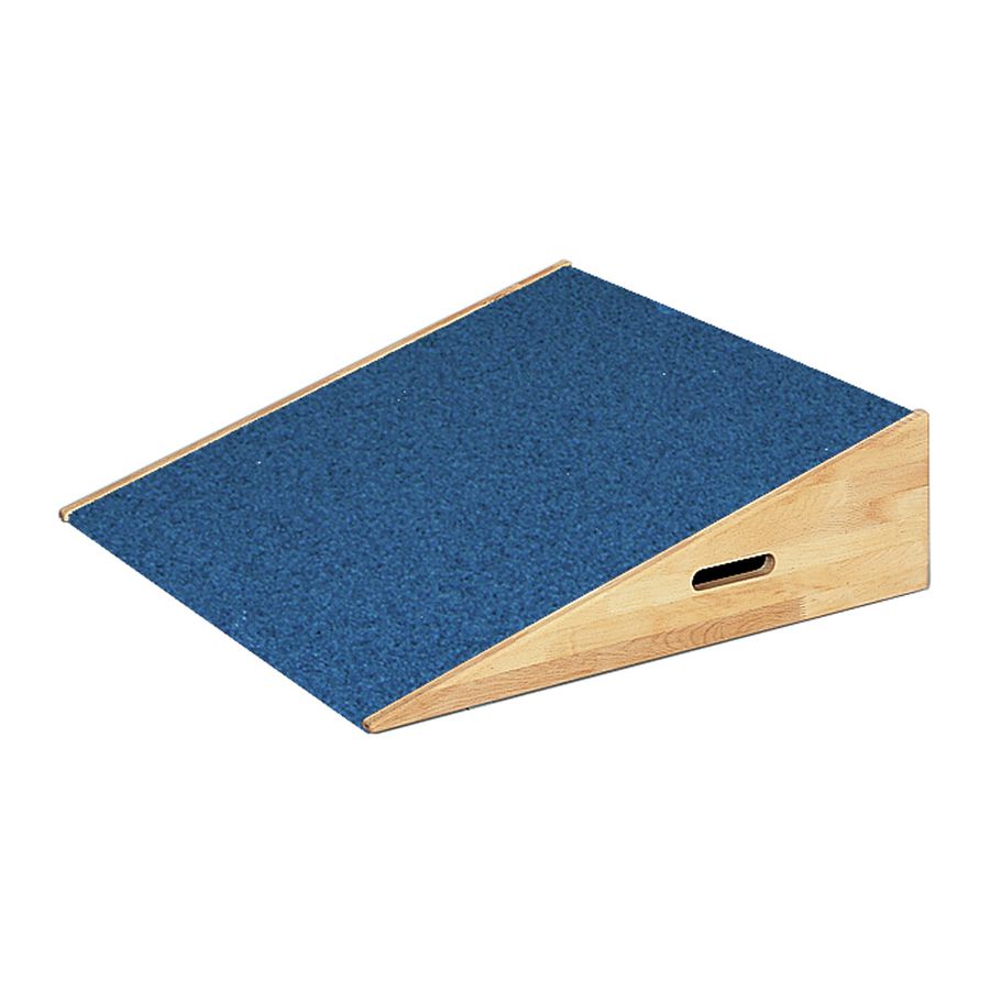 Niedrige Quadrat-Podest-Rampe mit Linoleumbelag, B 78,8 x H 22 x T 78,8 cm