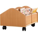 444.120.989 - Bücherkiste klein, Buche-Echtholz, Höhe 40 cm