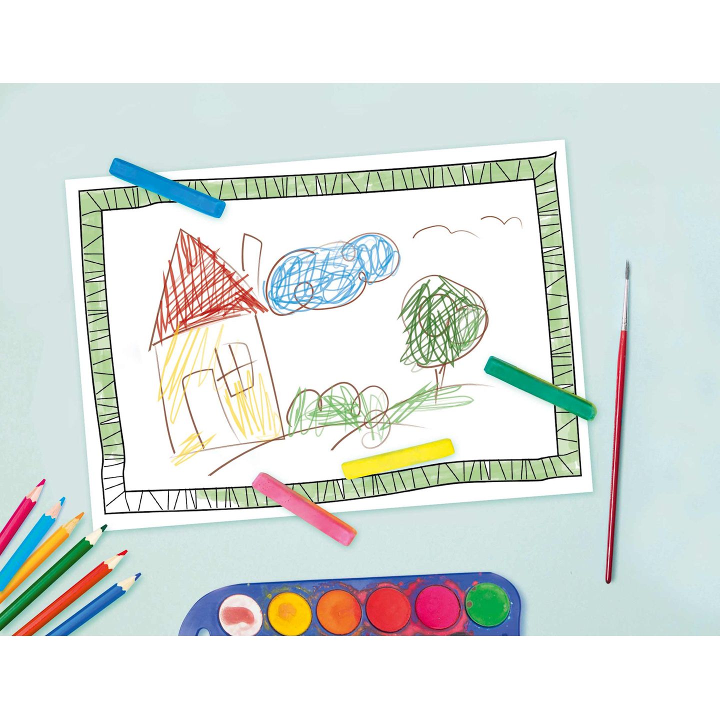 Mal- und Zeichenblock Rahmen