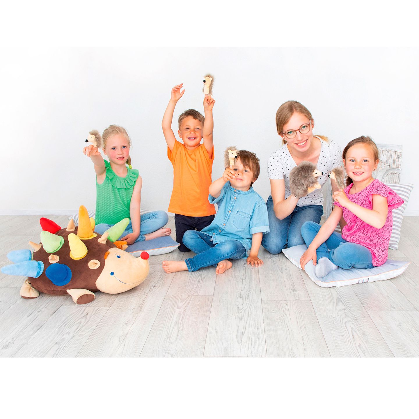 Fingerpuppe Igel, 25 Stück