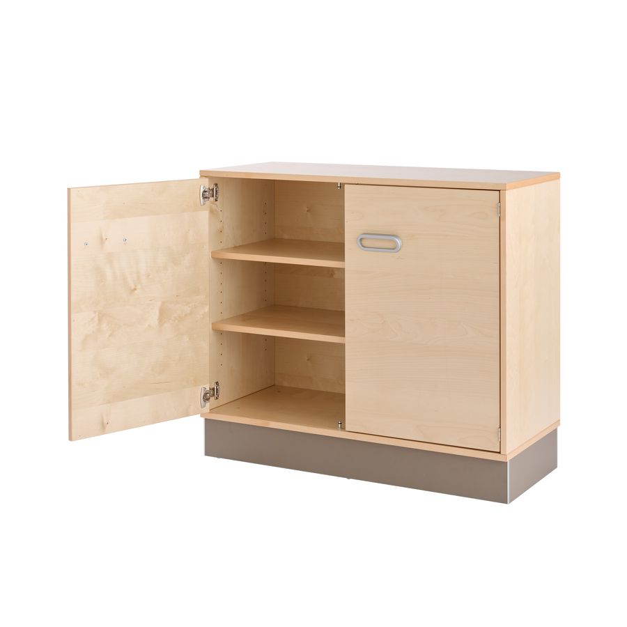 Pureo Doppeltürenschrank Furnier, B 100 x H 50 x T 42 cm
