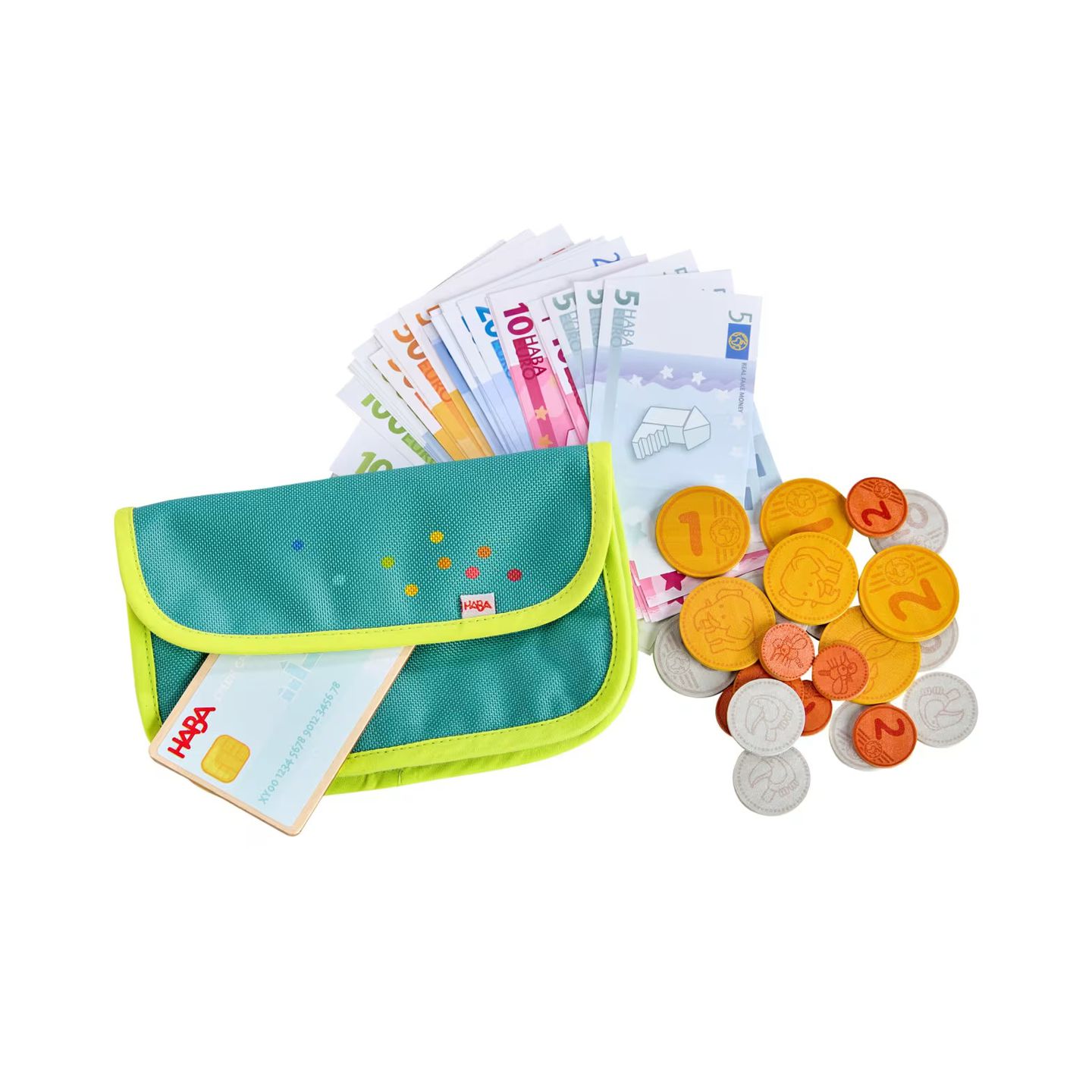 Spielgeld mit Geldbörse