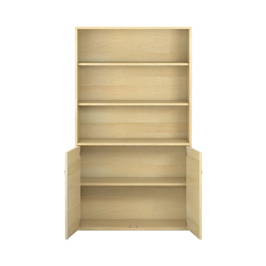Pureo Türenschrank oben offen, Furnier
mit 3 Einlegeböden
B 100 x H 175 x T 42 cm