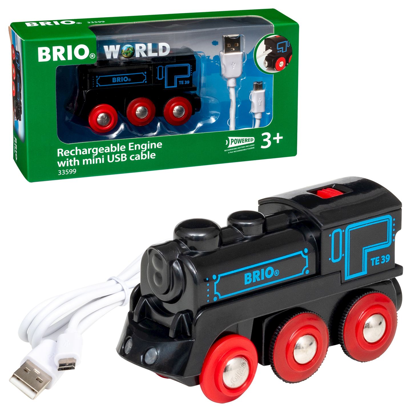 Brio-Lok mit Akku + Ladekabel