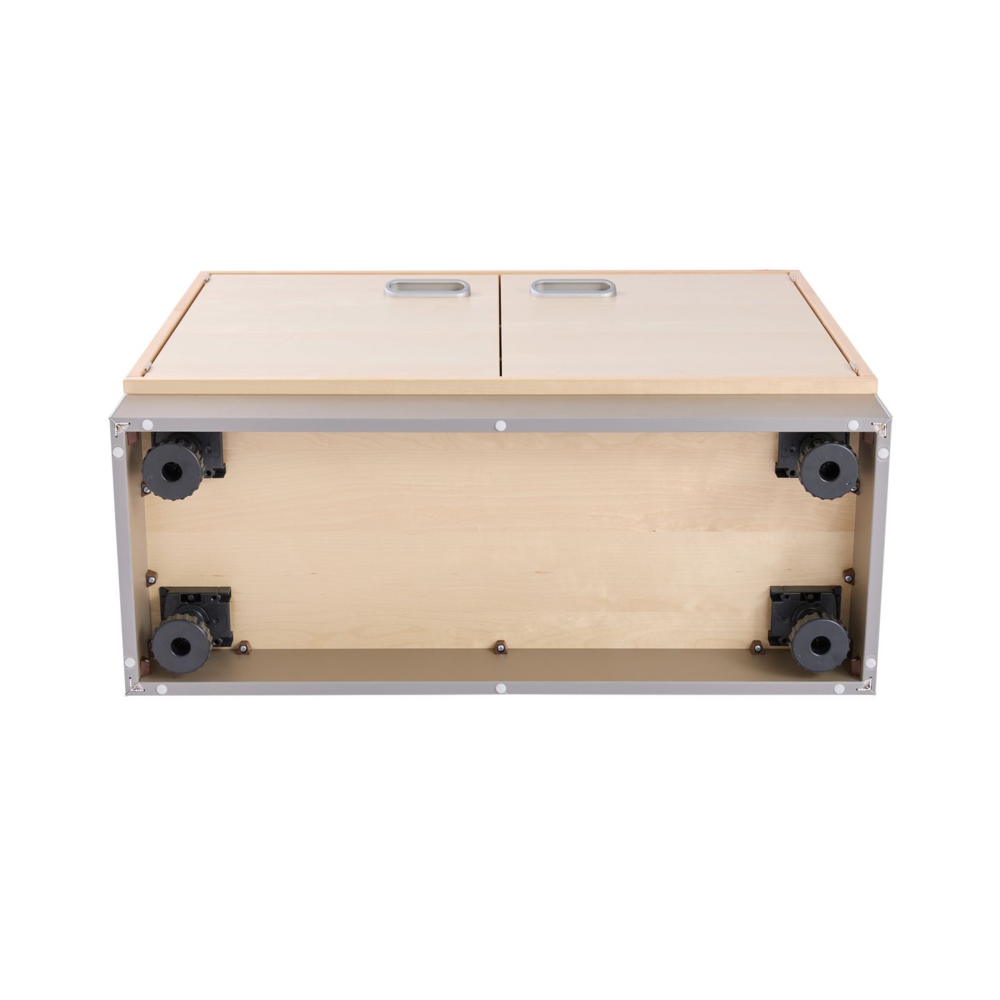 Pureo Doppeltürenschrank Furnier, B 100 x H 50 x T 42 cm