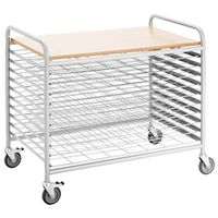 Bildertrockenwagen mit 10 Trockengittern, B 94 x H 84,5 x T 60 cm
