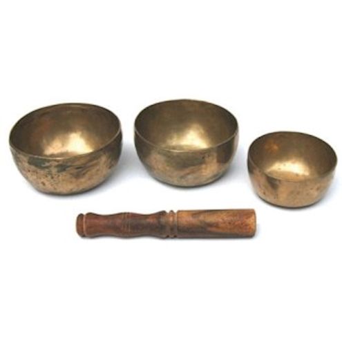 Klangschale mit Holzklöppel, Ø ca. 16 cm