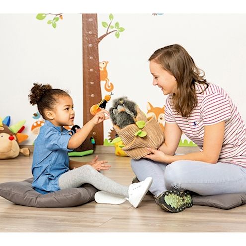 Handpuppe Eule 19 x 14 x 26 cm