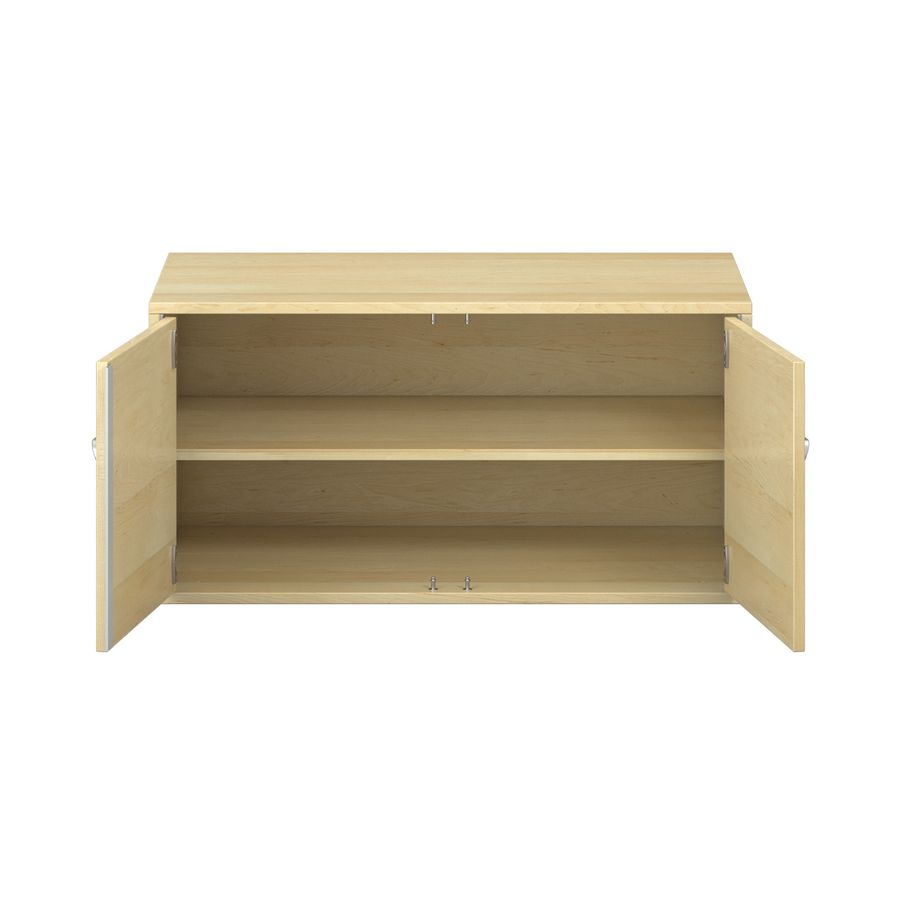 Pureo Doppeltürenschrank Furnier, mit 1 Einlegeboden, B 100 x H 50 x T 60 cm