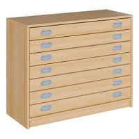 Papierschrank mit 7 Auszügen, B 102 x H 80 x T 60 cm