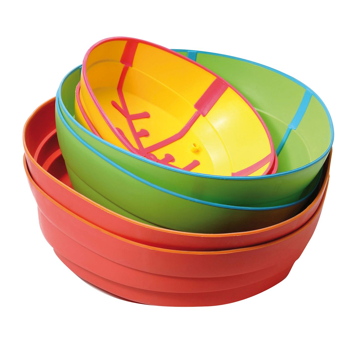 Regenbogen Flusssteine mit Struktur, 6teilig