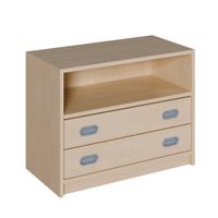 Schrank mit 2 Schubladen, oben ein Fach, B 78 x H 60 x T 40 cm