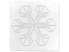 Rubbel-Platten Schneeflocken, 6 Stk.