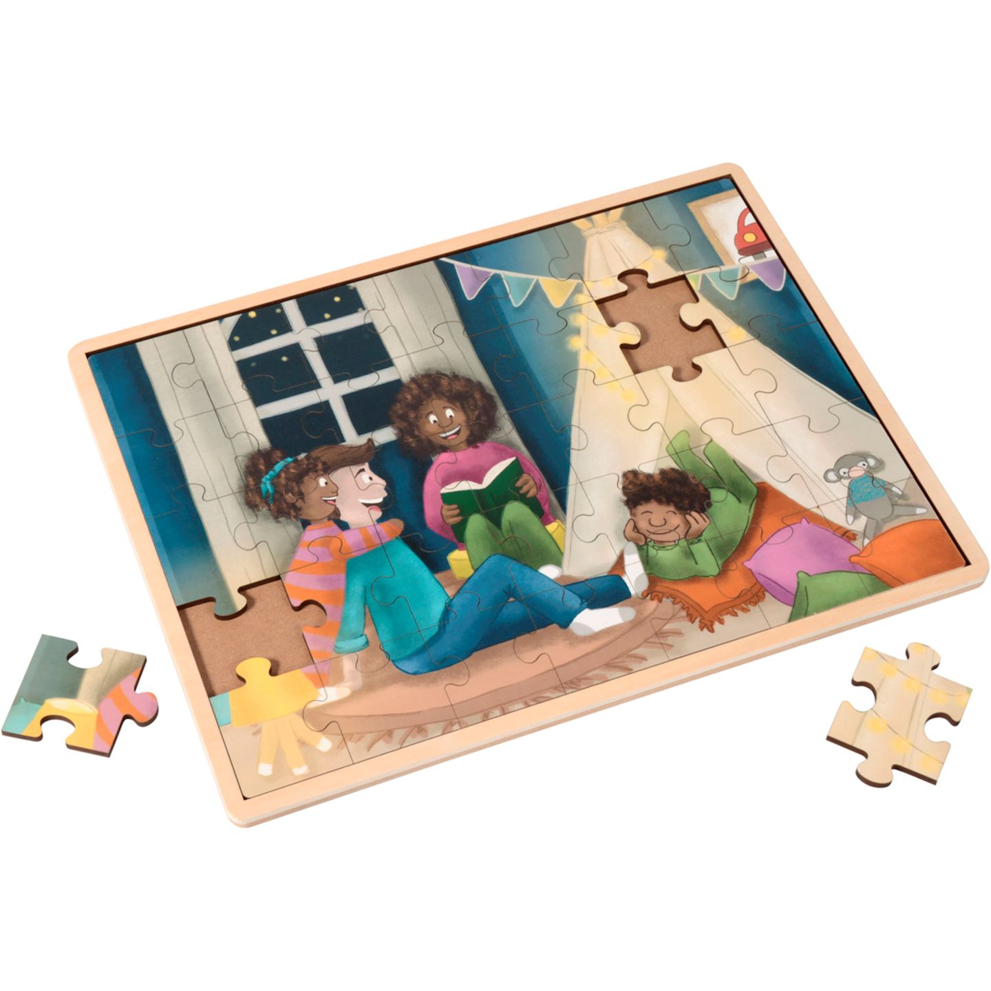Toleranz-Puzzles Bunte Welt 6er-Set