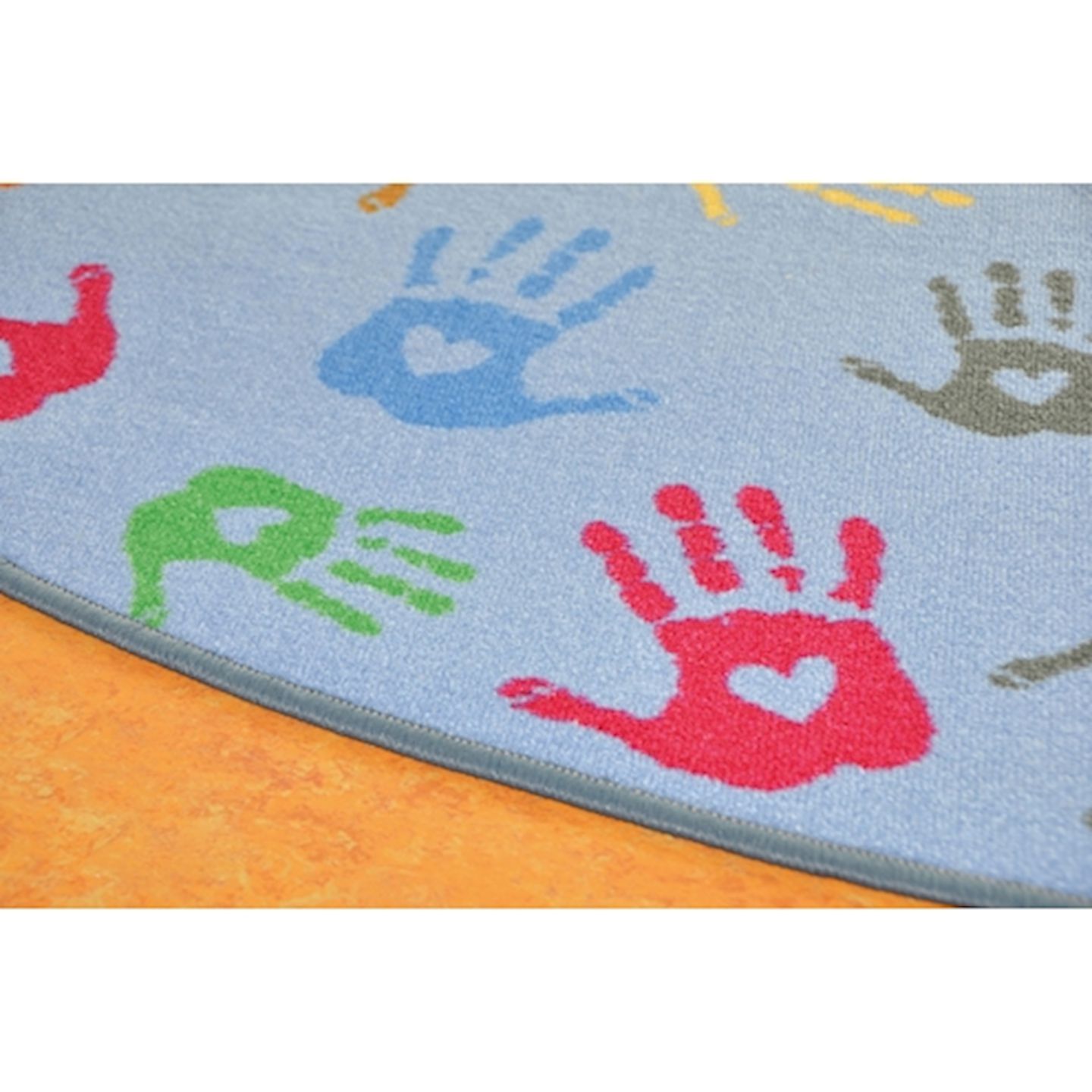 Teppich Hände Ecke, Ø 150 cm