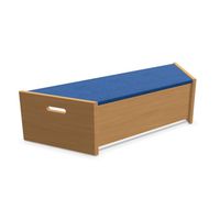 Spieltrapez mit Teppichbelag T516 Kornblumenblau