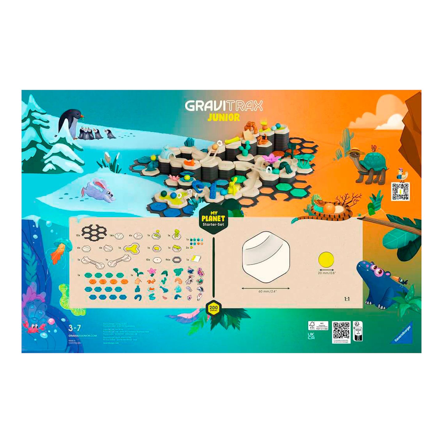GraviTrax Junior Starter-Set XXL Planet, 200 Teile