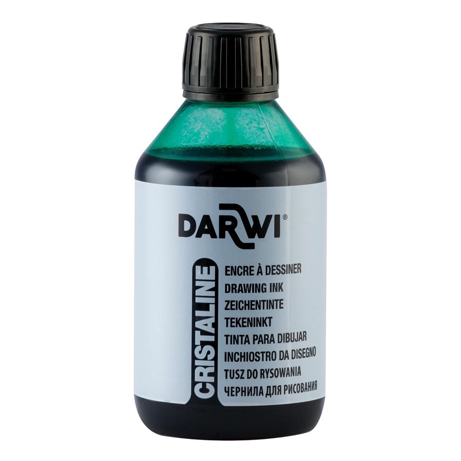 Cristaline Zeichentinte 250 ml dunkelgrün
