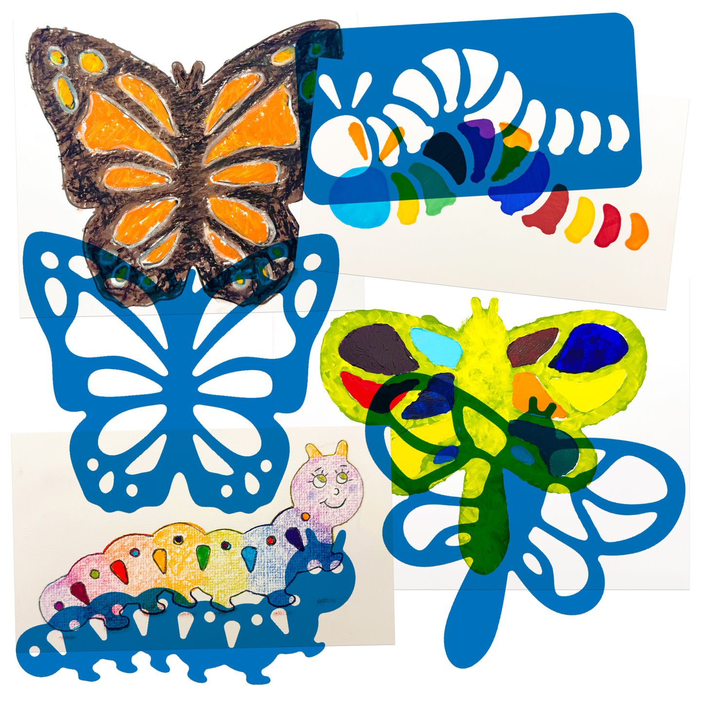 Schablonen Schmetterling