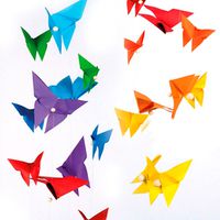 Origami-Schmetterlinge