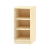 410.006.170K - Materialschrank offen, mit Sockel, 2 Einlegeböden, B 40 x H 80 x T 40 cm, Dekor