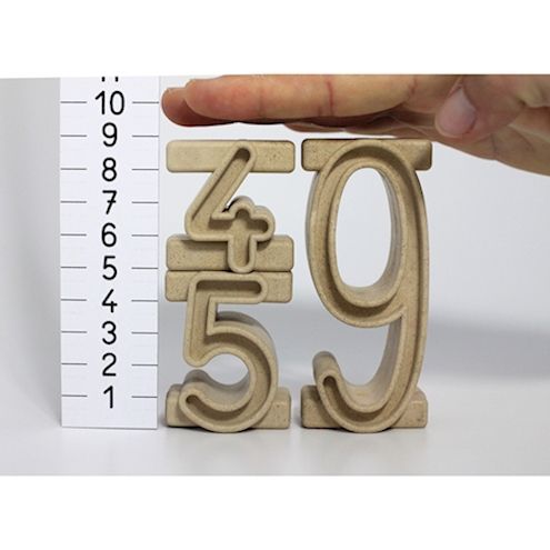 Stapelzahlen natur, 34 Zahlen