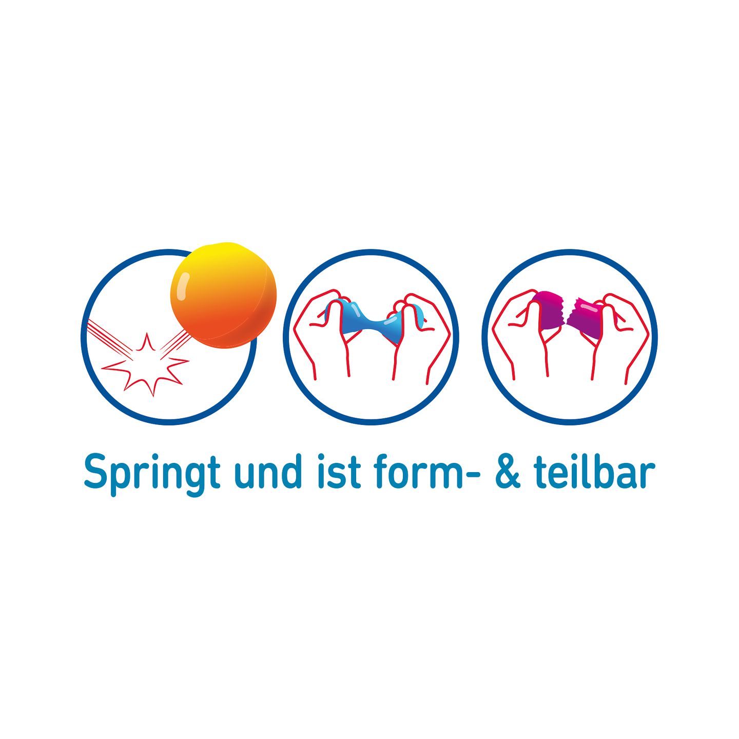 Phänomint Magische Farbwechsel Springknete