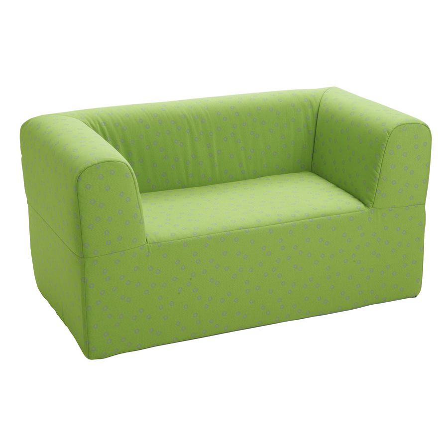 Kindergarten-Sofa 2-Sitzer mit Kunstlederbezug, Sitzhöhe 30 cm