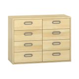 444.014.095K - Pureo Schubkastenchrank mit 8 Schubkästen, Furnier
B 100 x H 75 x T 42 cm
