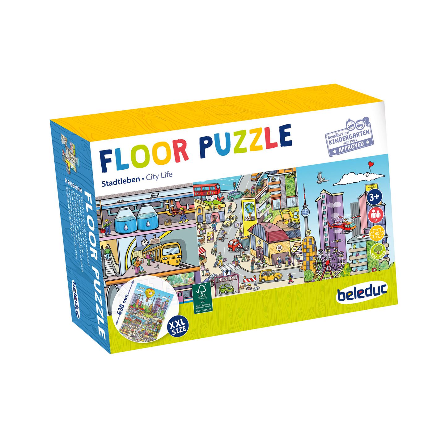 Bodenpuzzle Stadtleben 45 Teile