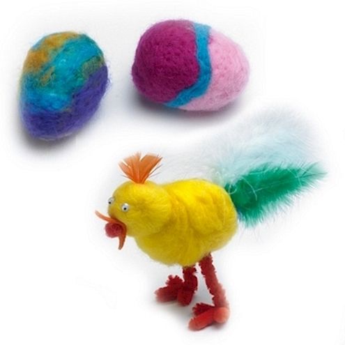 Filzige Eier & Küken