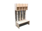 Garderobe mit Birkenstämme, Breite 93 cm