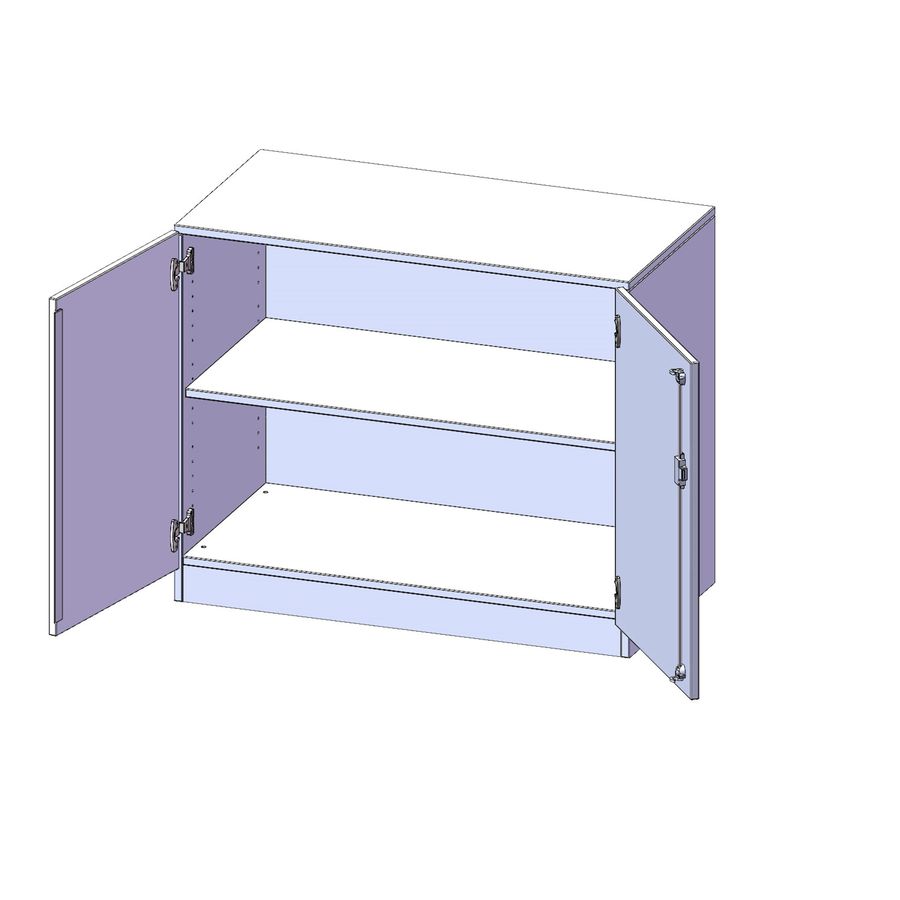 Doppeltürenschrank, B 100 x H 82 x T 40 cm
