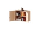 Aufsatzschrank mit 2 Türen abschliessbar, mit Mittelwand, B 120 x H 72 x T 40 cm