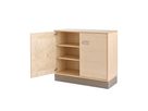 Pureo Doppeltürenschrank Furnier, B 100 x H 50 x T 42 cm