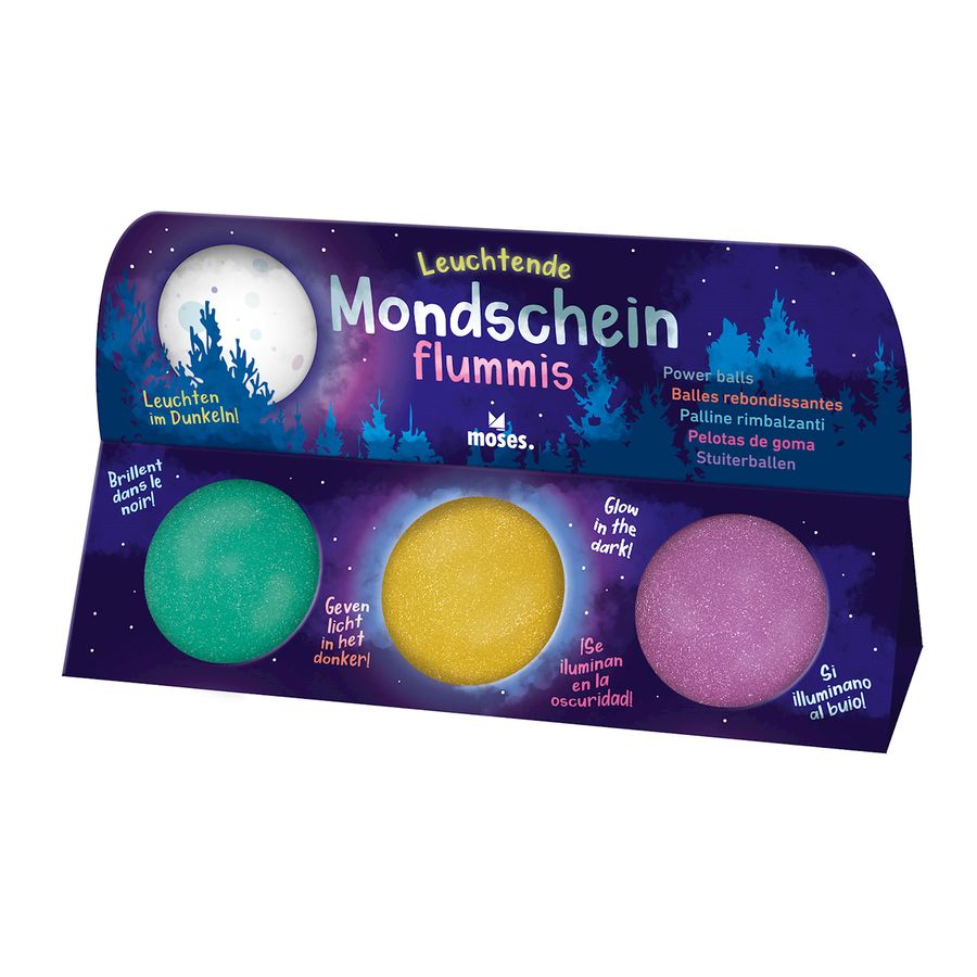 Leuchtende Mondschein Flummis